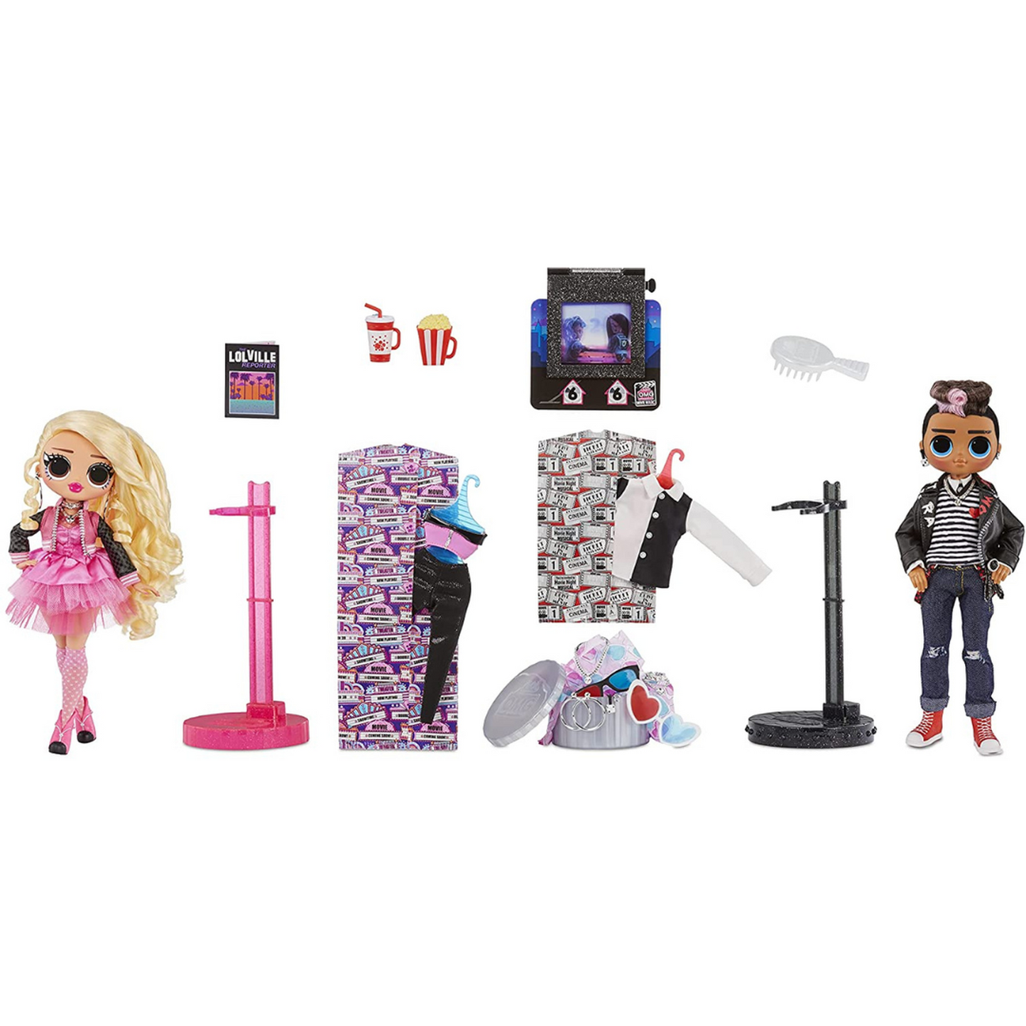 L.O.L. Surprise! O.M.G. Movie Magic Tough Dude & Pink Chick