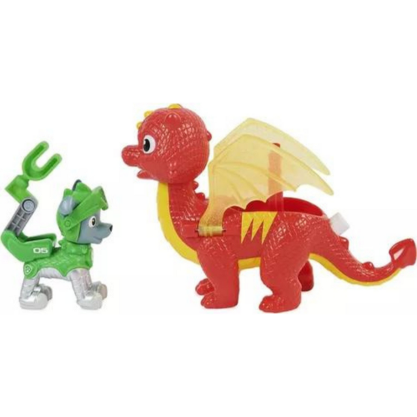 Paw Patrol Rescue Knights Rocky y su dragón Flame