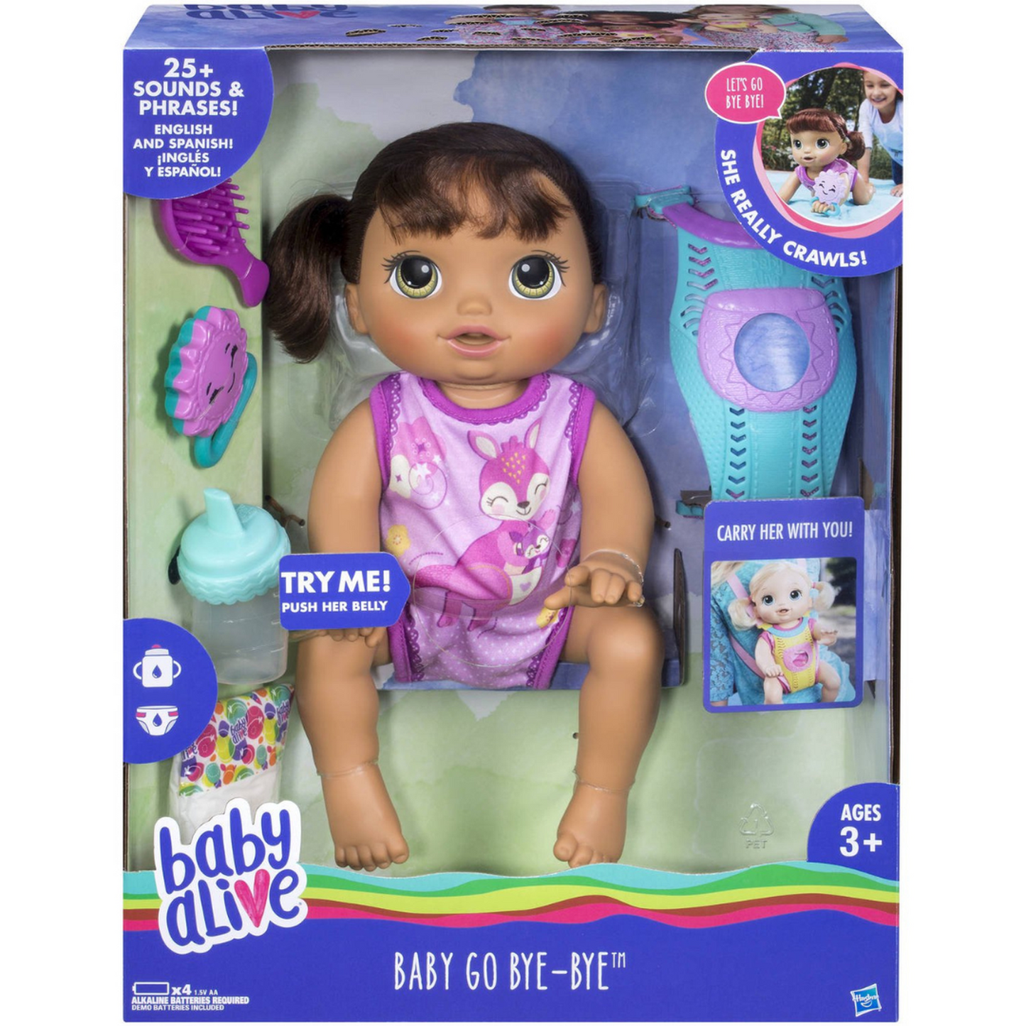 Baby Alive Baby Go Bye Bye Brunette