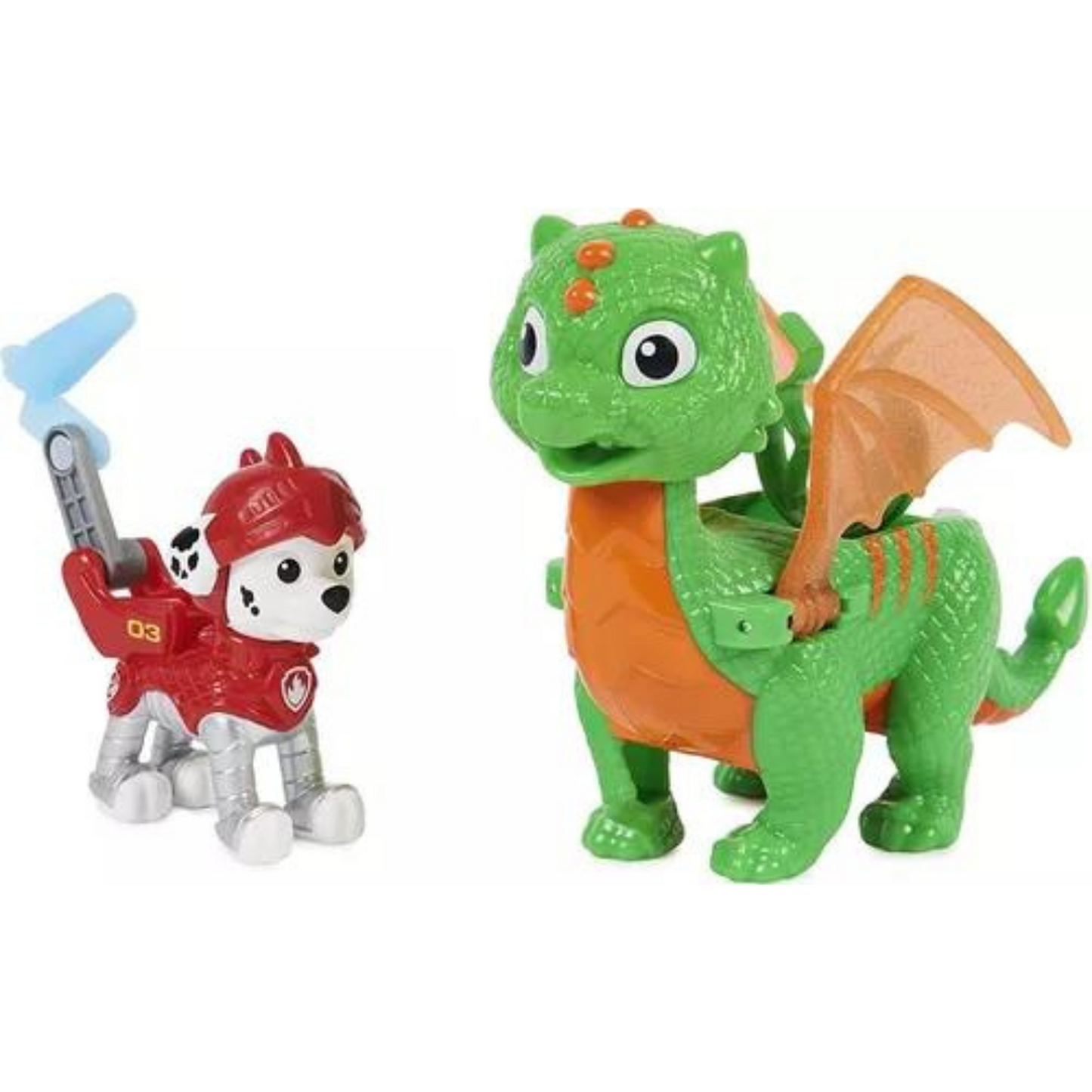 Paw Patrol Rescue Knights Marshall y su dragón Jade