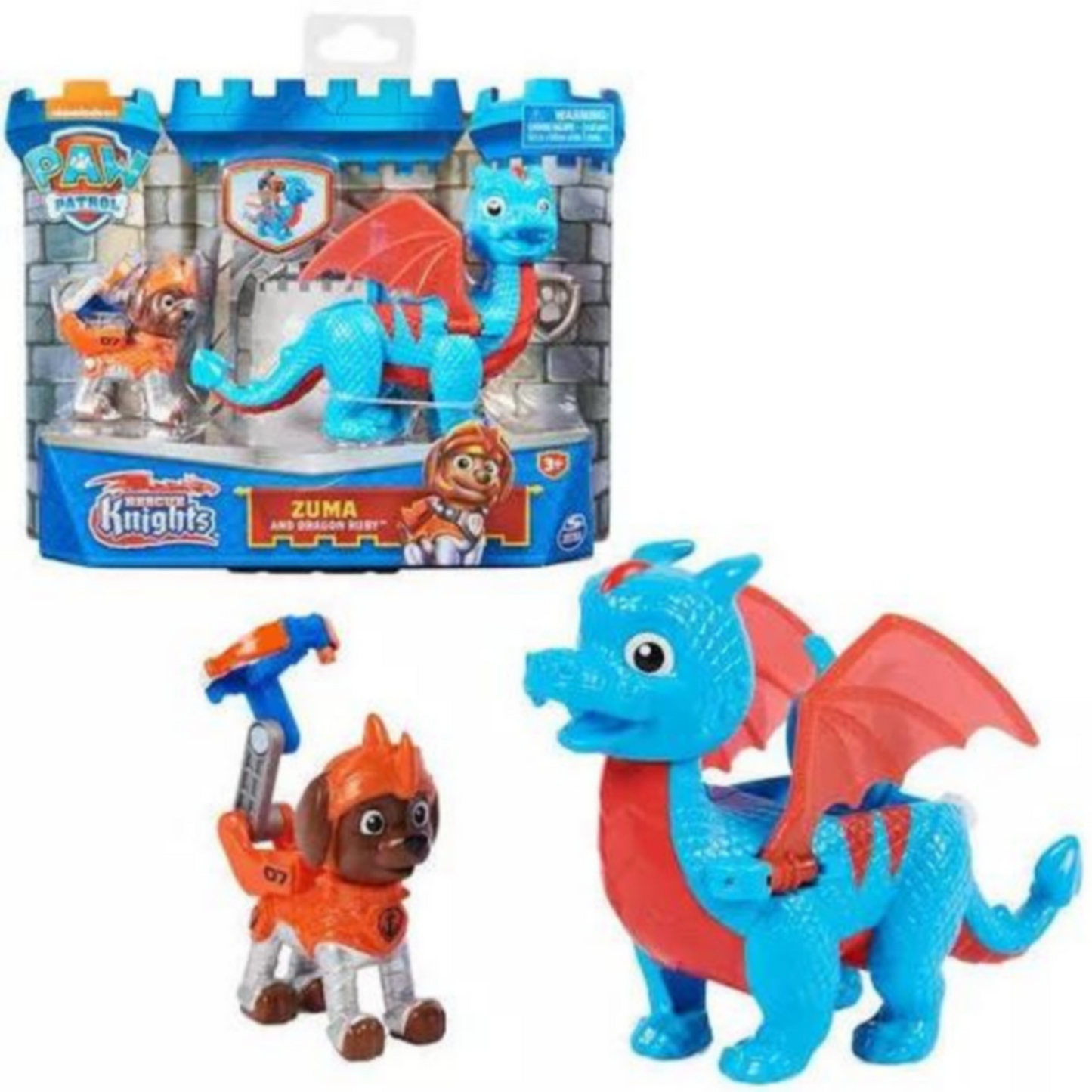 Paw Patrol Rescue Knights Zumay su dragón Ruby