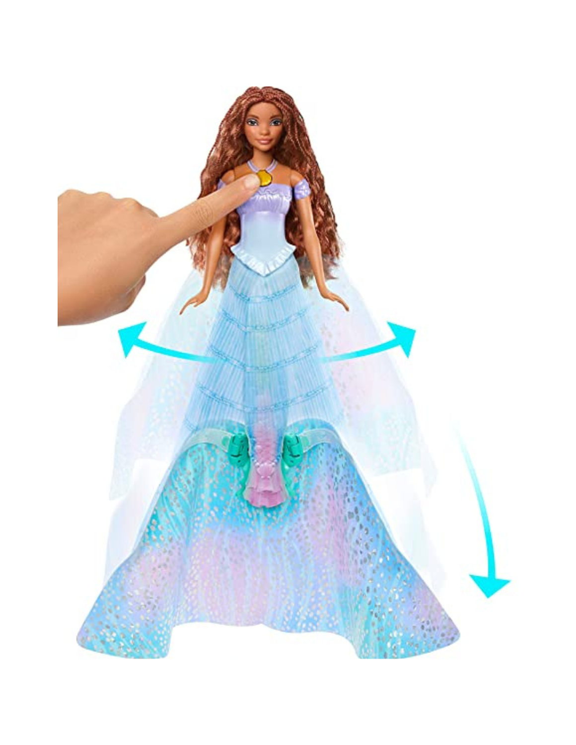 La Sirenita Muñeca Ariel Transformación Mágica