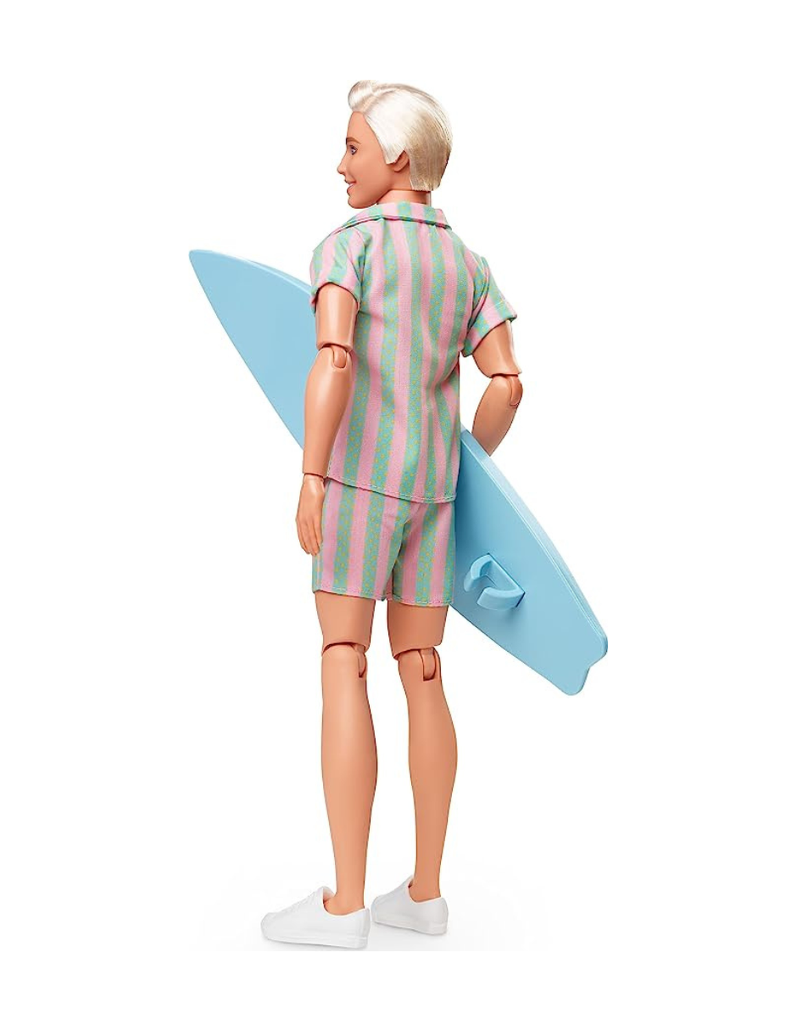 Barbie: The Movie Ken Wearing Pastel Striped Beach Matching