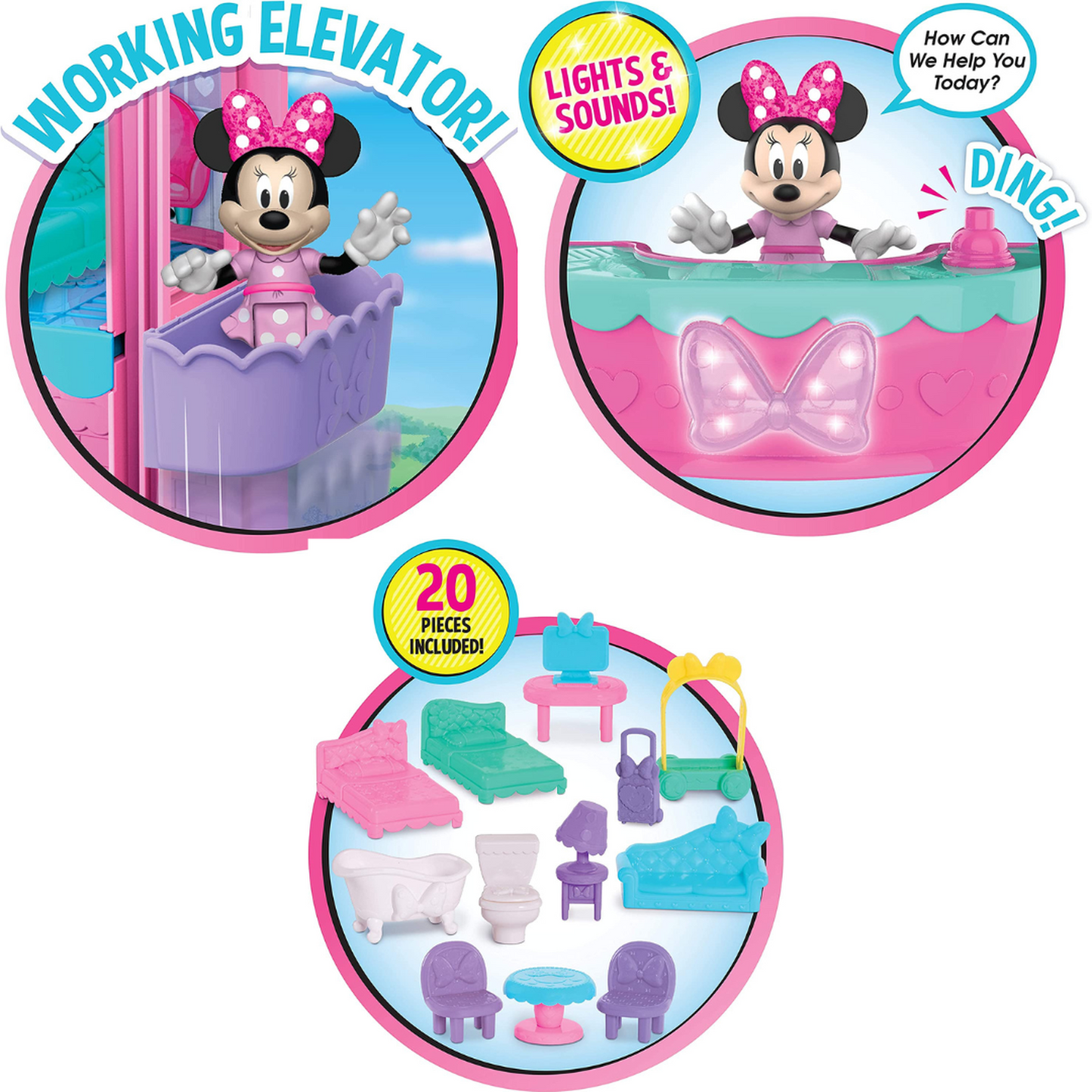 Minnie Mouse Bow - Tel Hotel