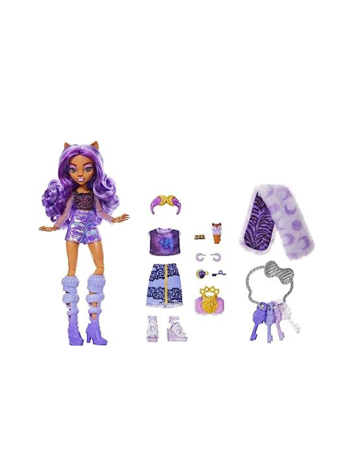 Monster High Skulltimates Secrets Fearidescent Clawdeen Wolf