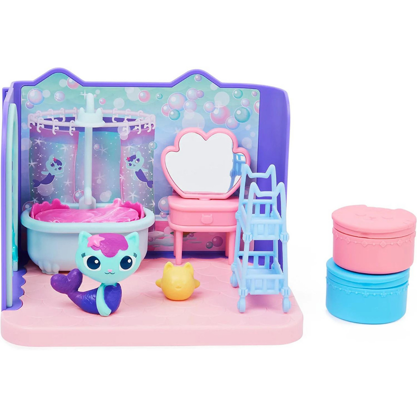 Casa de Muñecas de Gabby MerCat’s Primp and Pamper Bathroom