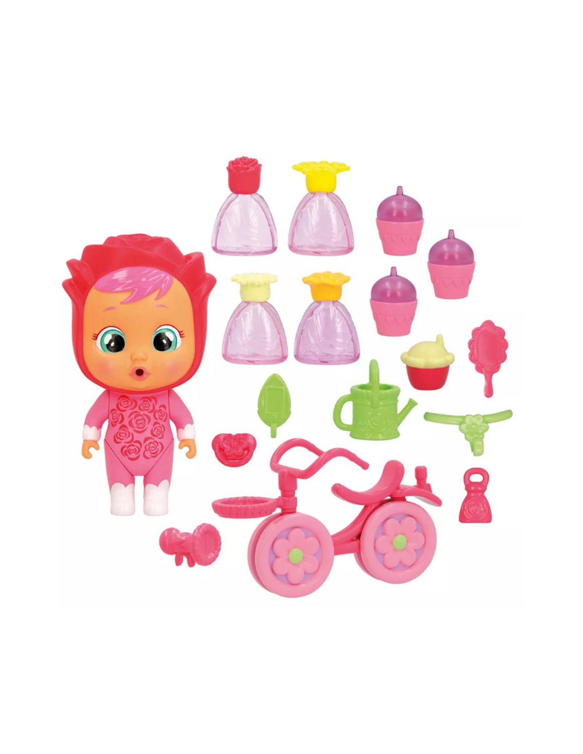 Bebés Llorones Lágrimas Mágicas Happy Flowers Rose's Bike Cart