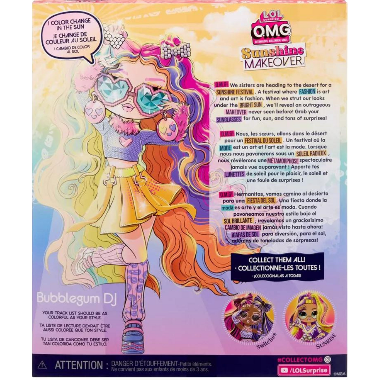 L.O.L. Surprise! O.M.G. Sunshine Makeover Bubblegum DJ