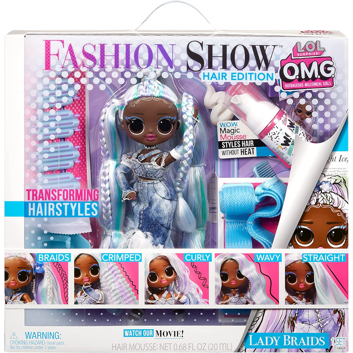 L.O.L. Surprise! O.M.G. Fashion Show Hair Edition Lady Braids