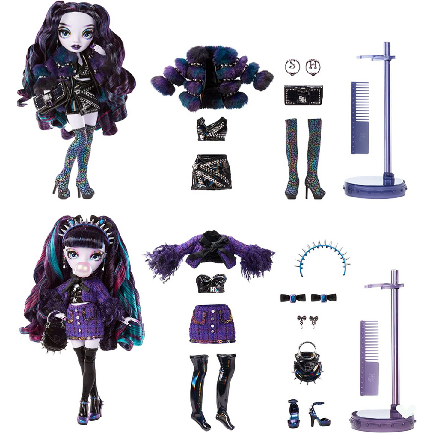 Rainbow High Shadow High Special Edition Twins- 2-Pack Naomi Storm & Veronica Storm