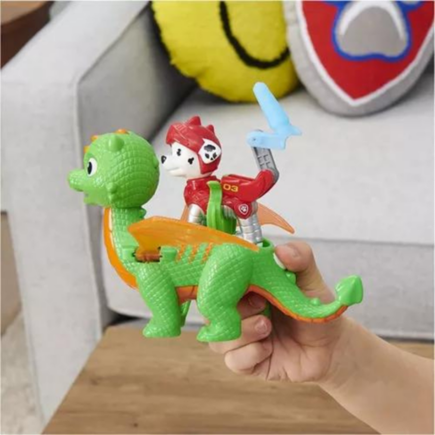 Paw Patrol Rescue Knights Marshall y su dragón Jade