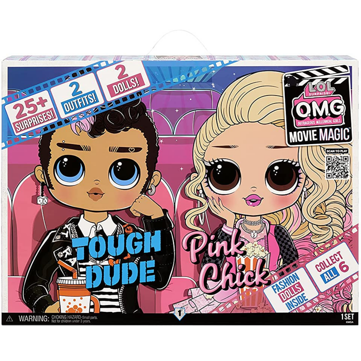 L.O.L. Surprise! O.M.G. Movie Magic Tough Dude &amp; Pink Chick