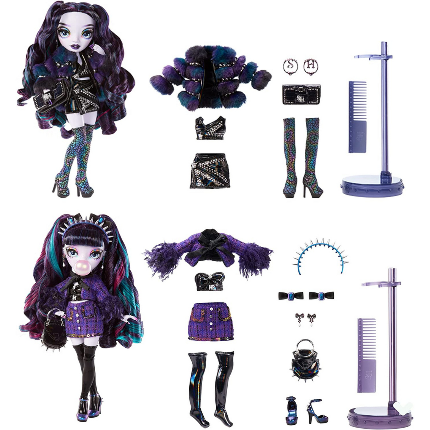 Rainbow High Shadow High Special Edition Twins- 2-Pack Naomi Storm &amp; Veronica Storm